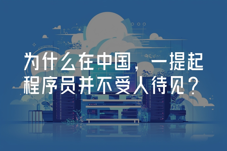 為什么在中國，一提起程序員并不受人待見？