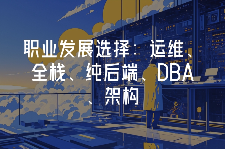 職業(yè)發(fā)展選擇：運維、全棧、純后端、DBA、架構(gòu)